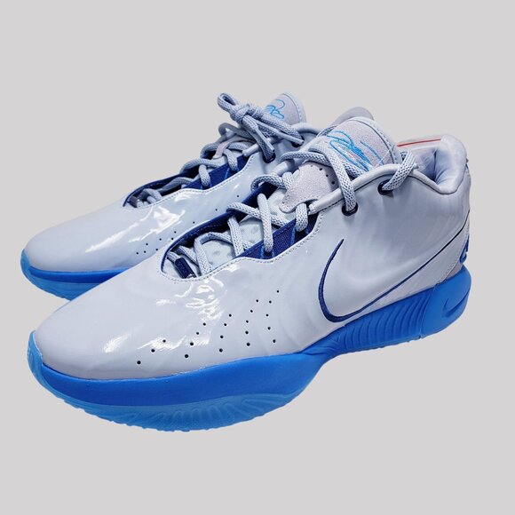 NIKE LEBRON XXI LT FQ4052-400 ARMORY BLUE COURT MEN SHOES 13 - Picture 5 of 9